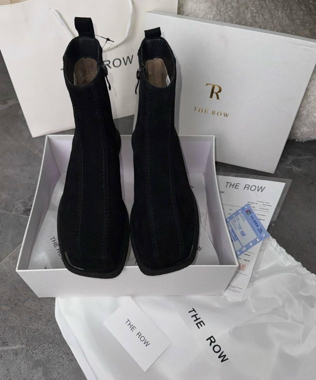 замшевые ботинки,,женская  the row замшевые ботинки,ботинки the row,женские ботинки
