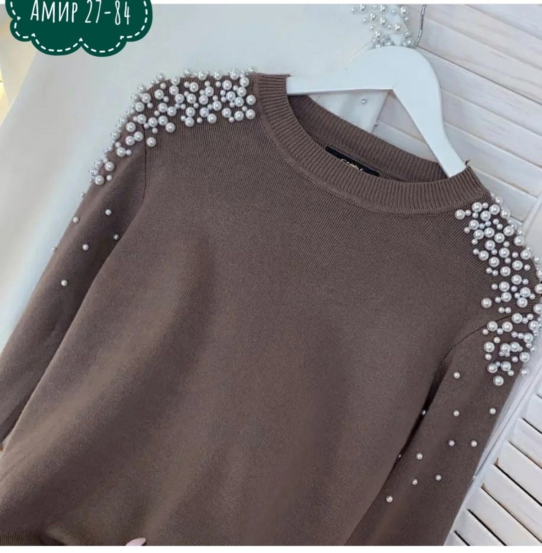 кофта с бусинками,кофта женская,кофта с бусинами,джемпер бусинами,свитер с бусинами