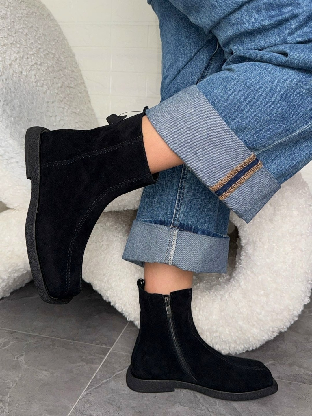 замшевые ботинки,,женская  the row замшевые ботинки,ботинки the row,женские ботинки