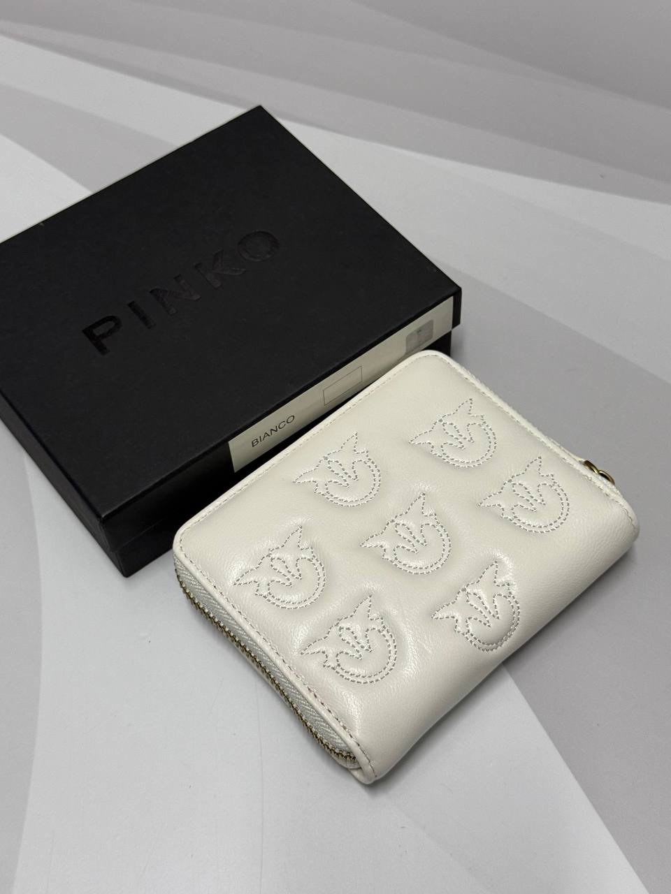 кошелек pinko,кошелек pinko белый,кожаный кошелек pinko,женские кошельки,кошелек белый пинко
