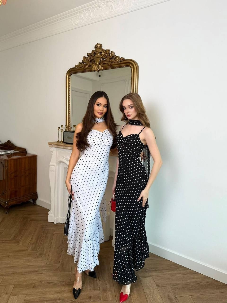 женское платье в горошек,женская юбка с принтом в горошек,шифоновое платье в горошек,летнее платье в горошек,шифоновое платье