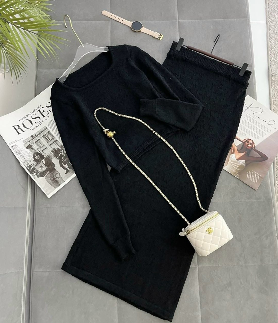 трикотажные костюмы,костюм,костюм бежевый,костюм с юбкой,костюм с люрексом