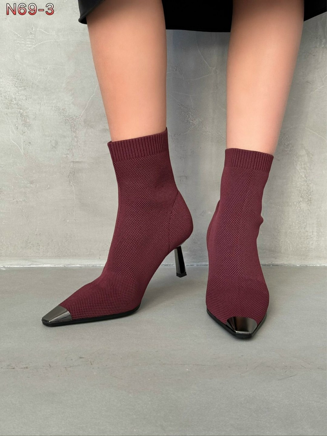 женские ботильоны с острым носком,женские ботильоны,ботильоны чулок,ботильоны бордовые,женские сапоги до середины икры
