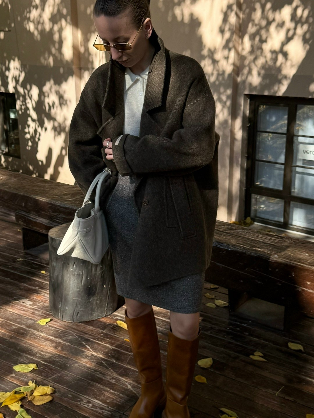 пальто оверсайз,серое пальто,пальто женское,модное пальто,пальто кокон