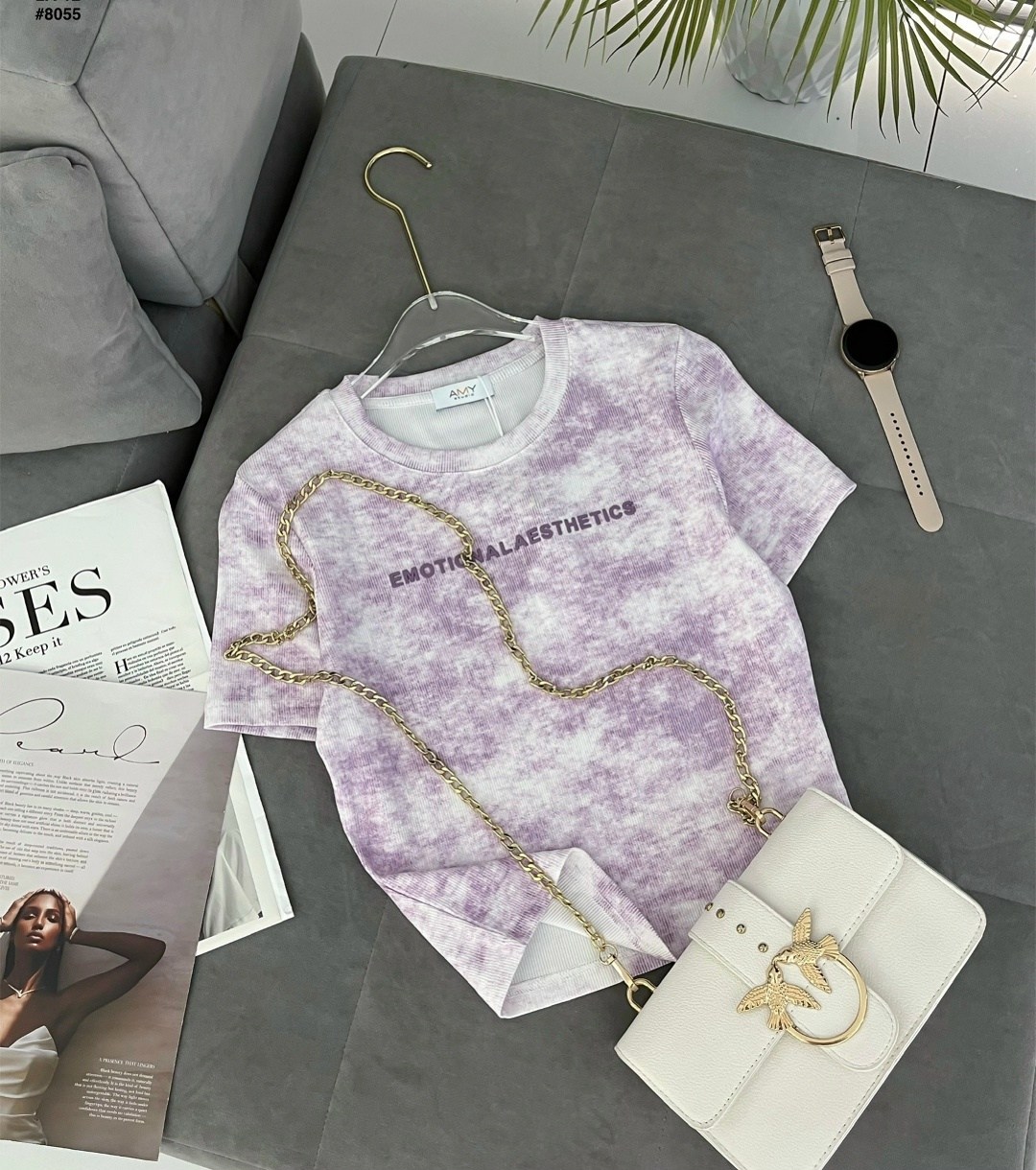 женская футболка,футболки модные,фиолетовая футболка,футболки варенка,свитшот женская