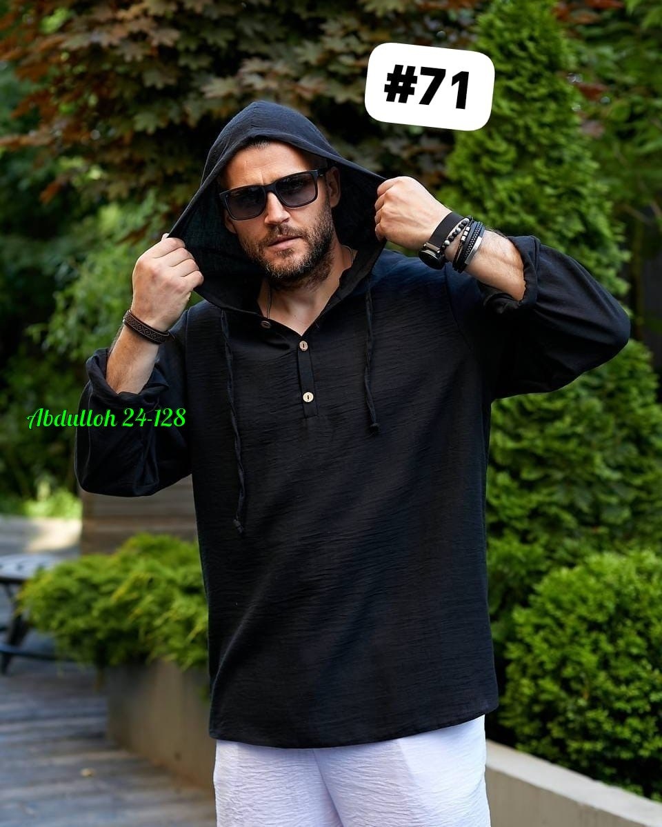 рубашка мужская с капюшоном,рубашка с капюшоном,мужская льняная рубашка,кофта мужская,рубашка мужская