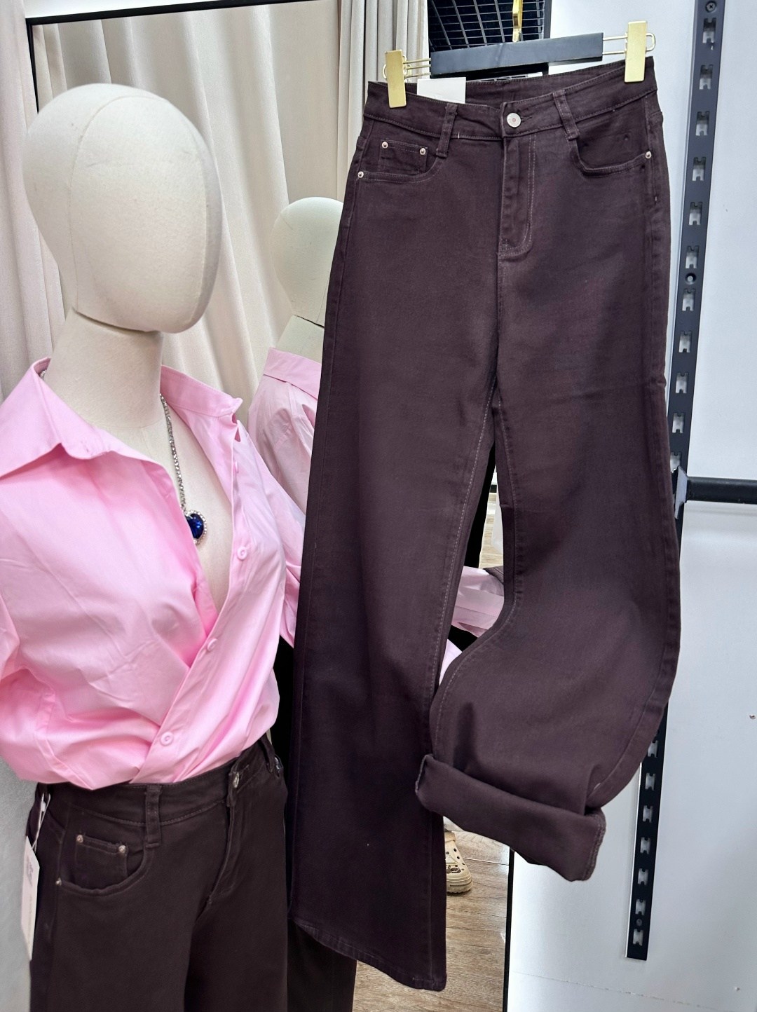 джинсы коричневые широкие с высокой посадкой y2k багги emporiov,женские джинсы,брюки женские,женские джинсы и брюки,широкие джинсы