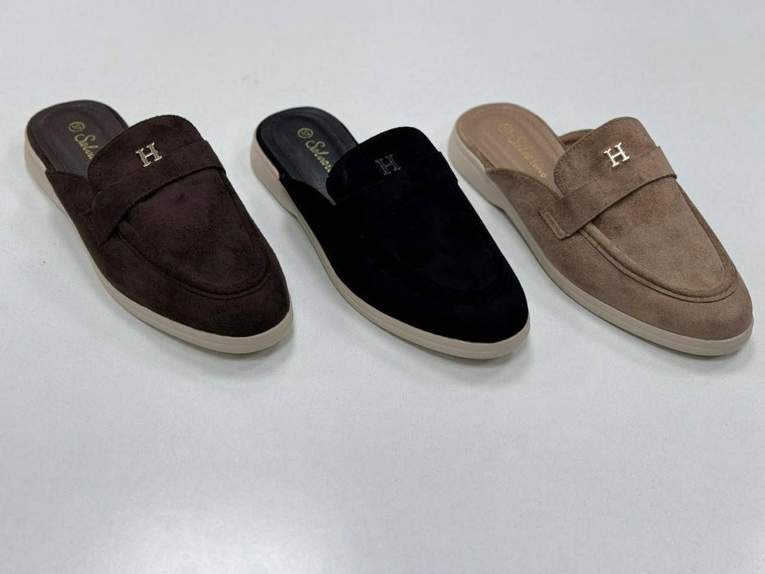 ,замшевые мюли,женская ,мюли женские,женские шлепанцы