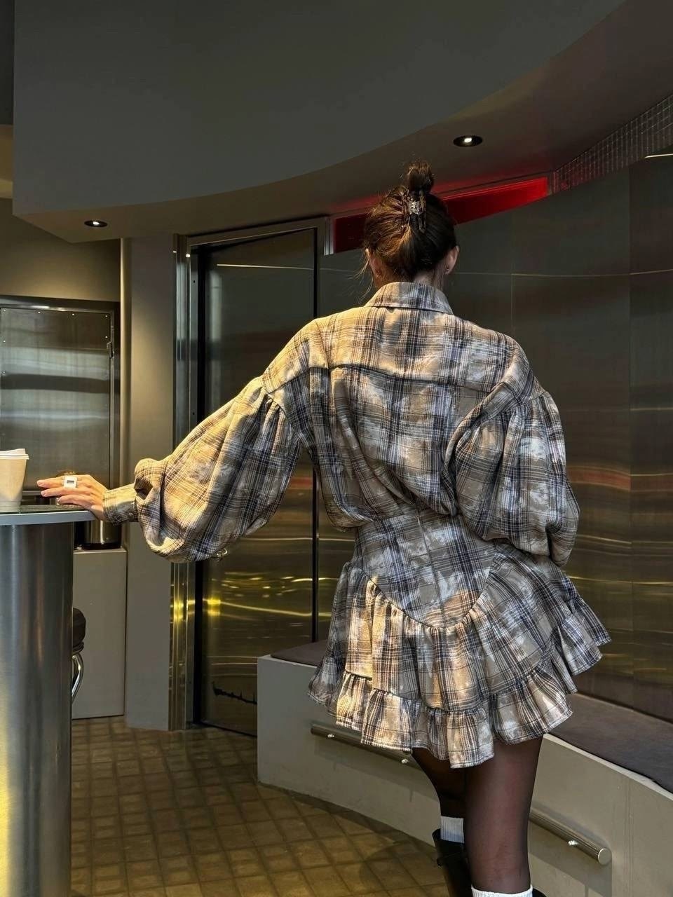 костюм юбочный с рубашкой,костюм женский с юбкой и рубашкой,костюм женский с юбкой и рубашкой арт.3475567,костюм двойка рубашка с юбкой летний,женский костюм в клетку с юбкой