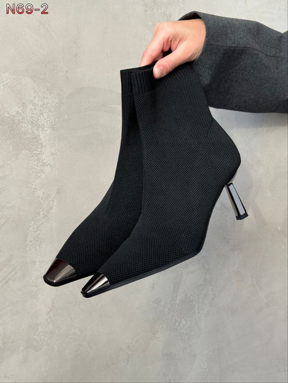 ботильоны демисезонные на каблуке шпильке miss milano,ботильоны женские,ботильоны черные на каблуке magic heels,ботильоны на каблуке,ботильоны тканевые на каблуке