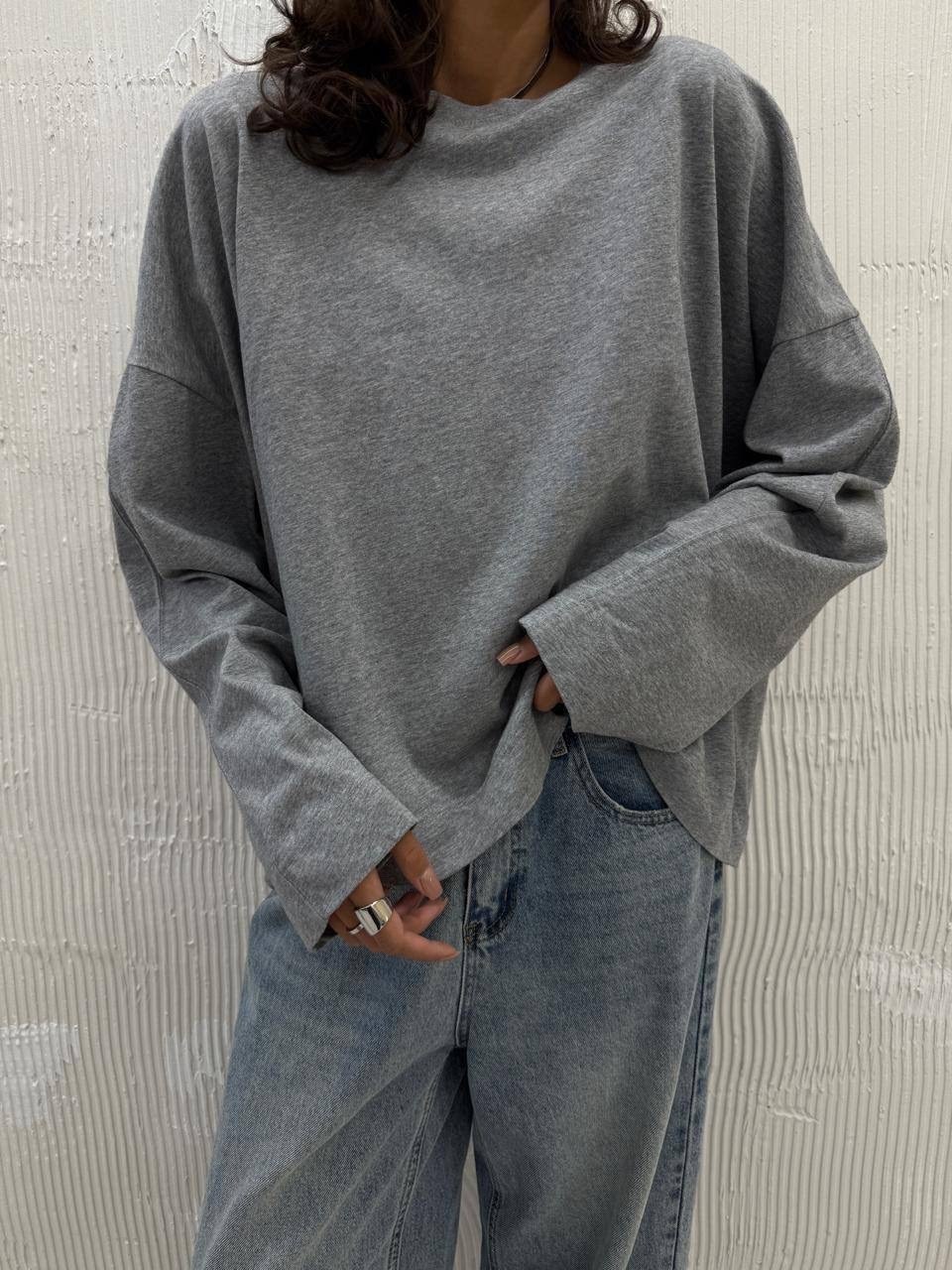 свитшот оверсайз,свитшот оверсайз однотонный,кофты оверсайз,свитшот свободного кроя,лонгслив женская оверсайз