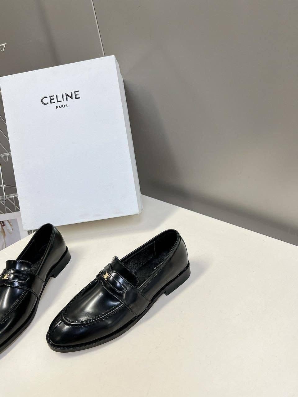 лоферы celine,туфли celine,кожаные лоферы,женские лоферы,