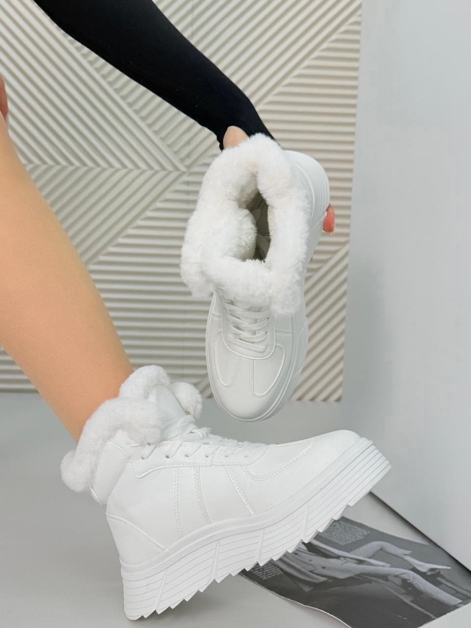 зимние кроссовки женские,,белые зимние кроссовки женские,кроссовки женские зимние белые dim&art shop,зимние кроссовки женские белые высокие