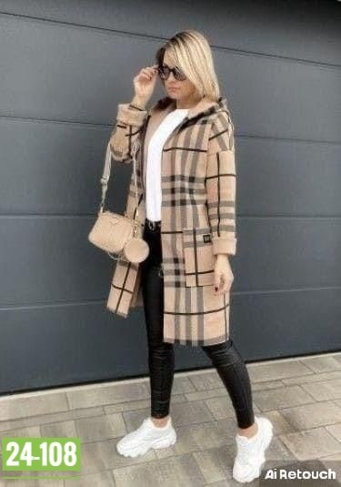 пальто в клетку,кардиган в клетку,стильное пальто,модное пальто,пальто с капюшоном в клетку