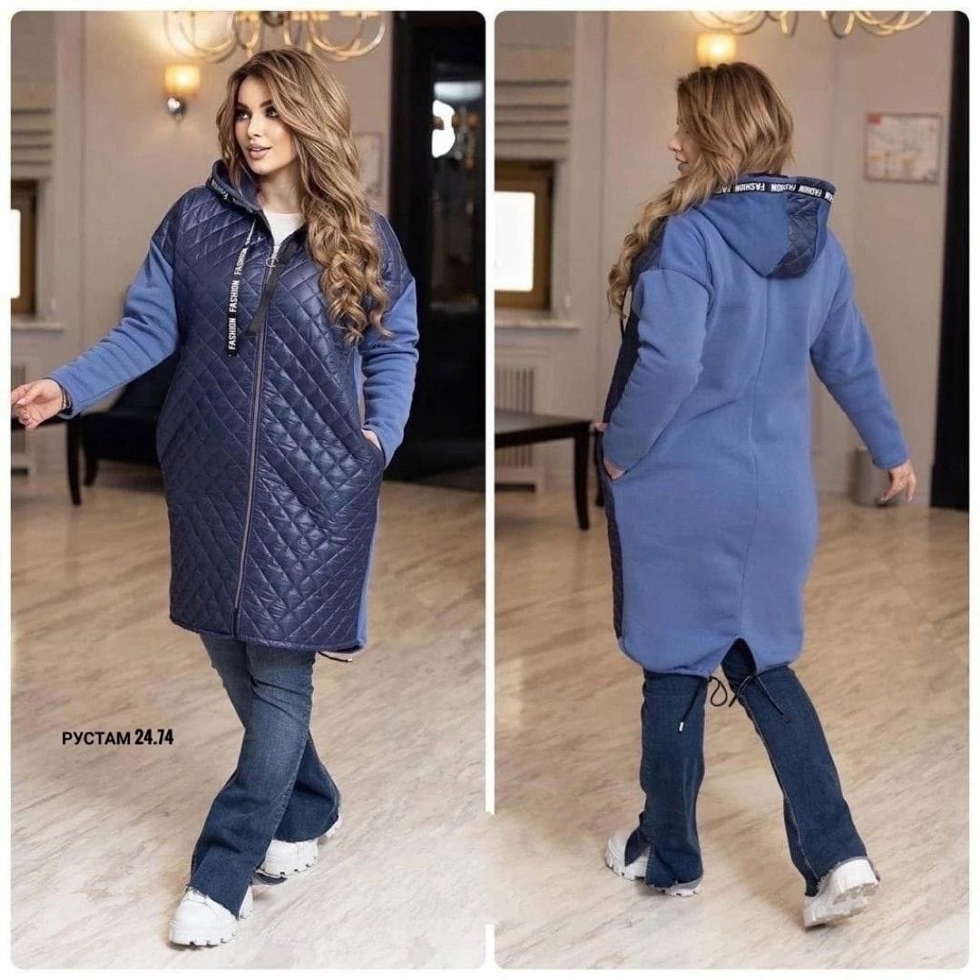 удлиненная куртка,демисезонная куртка,куртка женская,комбинированная куртка,куртка удлиненная женская