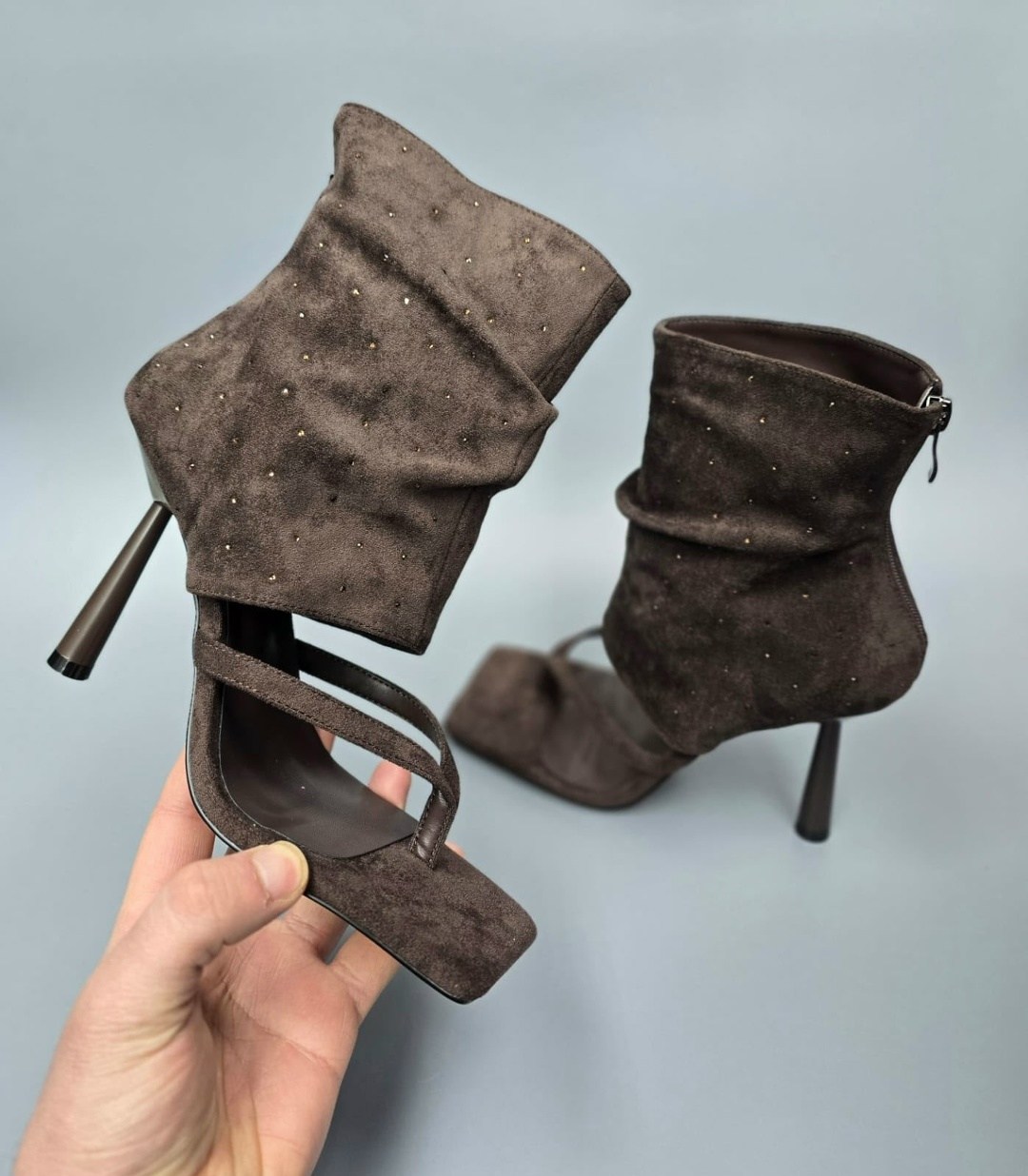 замшевые ботильоны,полусапожки замшевые женские зенден,ботильоны женские,замшевые сапоги,