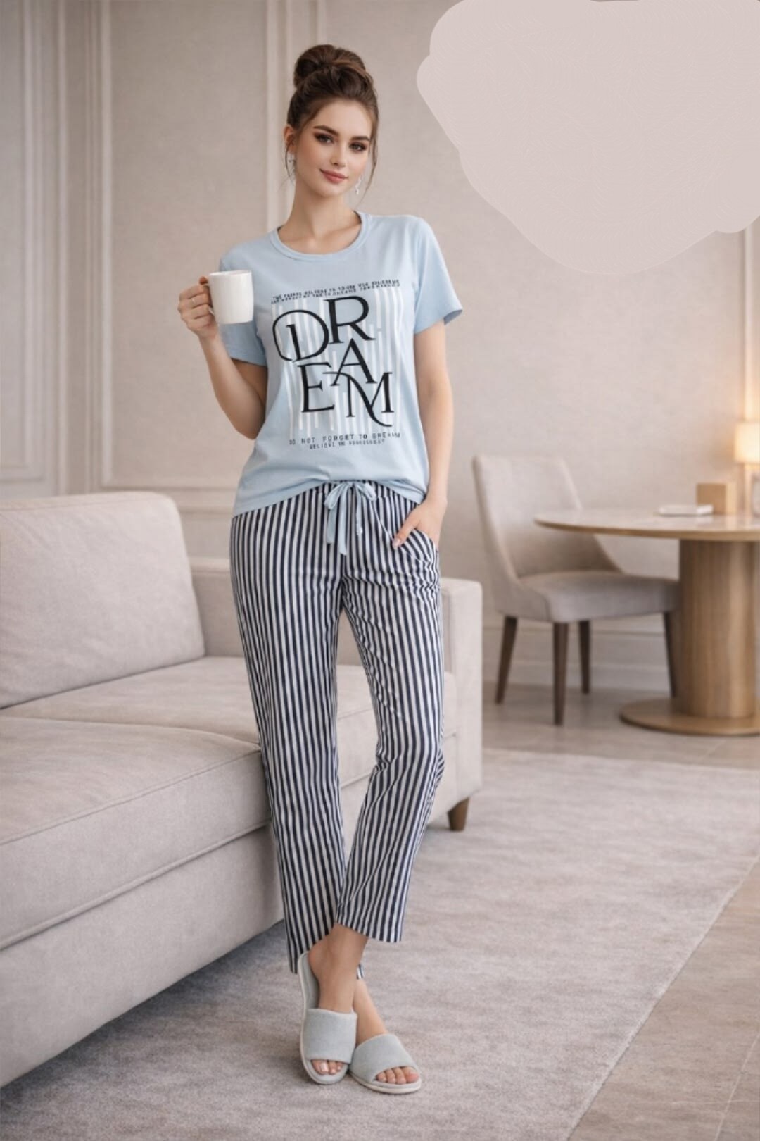 комплект пижама,пижама женская,пижама комплект с брюками,женская пижама комплект,женский домашний костюм