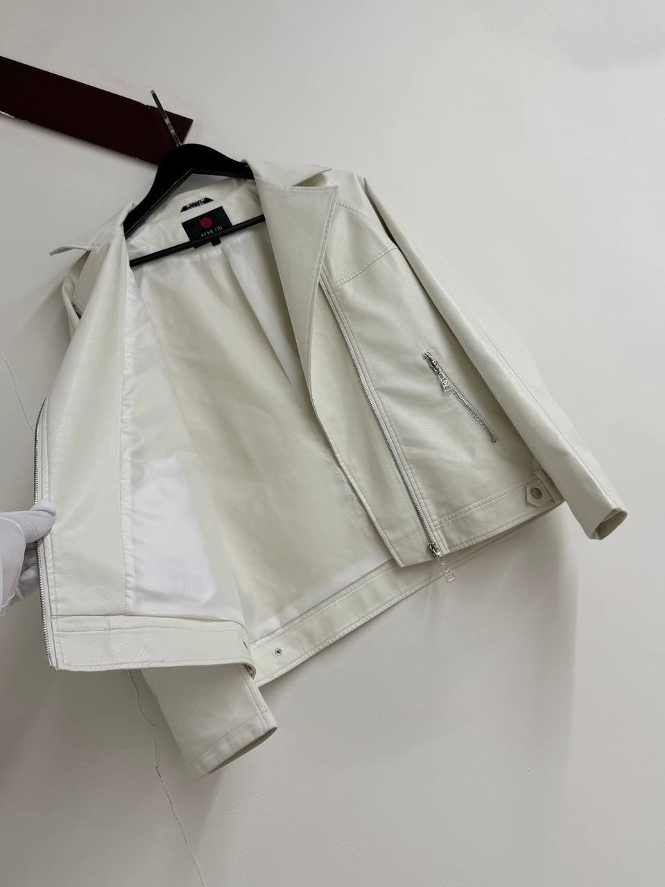 женская куртка из искусственной кожи,кожаная куртка женская,косуха куртка,белая кожаная куртка,женская байкерская куртка из искусственной кожи