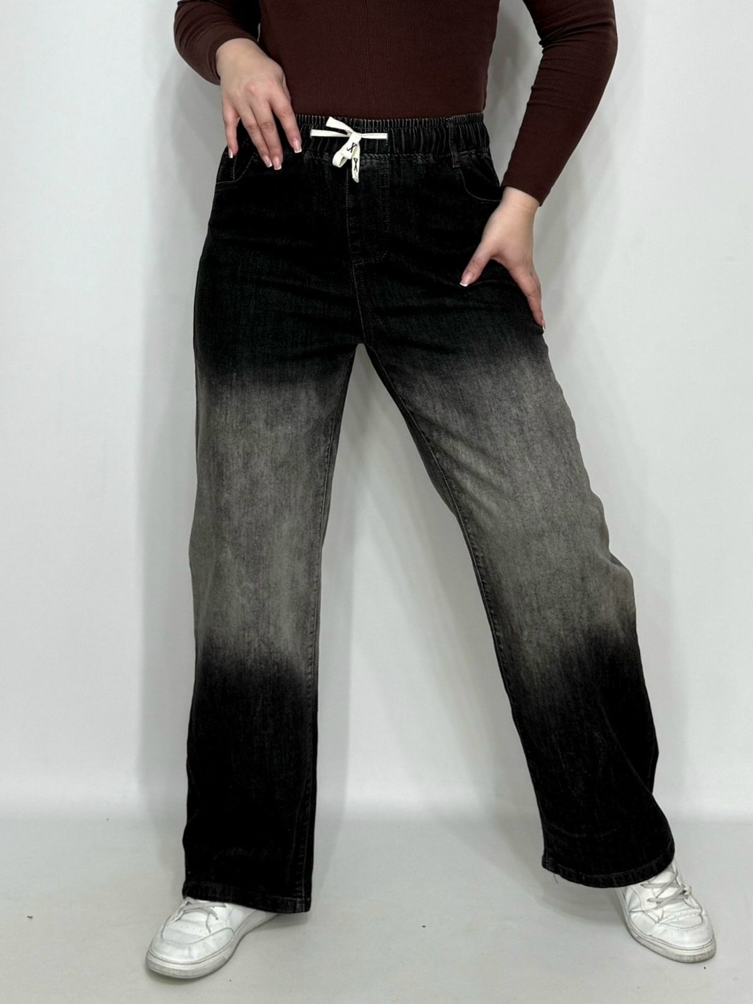 джинсы градиент,женские джинсы,широкие джинсы,джинсы брюки,джинсы мом