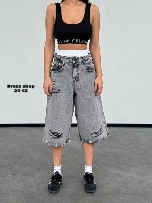 шорты длинные бермуды,шорты длинные,женские джинсовые шорты y2k в стиле ретро,джинсовые шорты длинные y2k багги бермуды,мешковатые джинсы