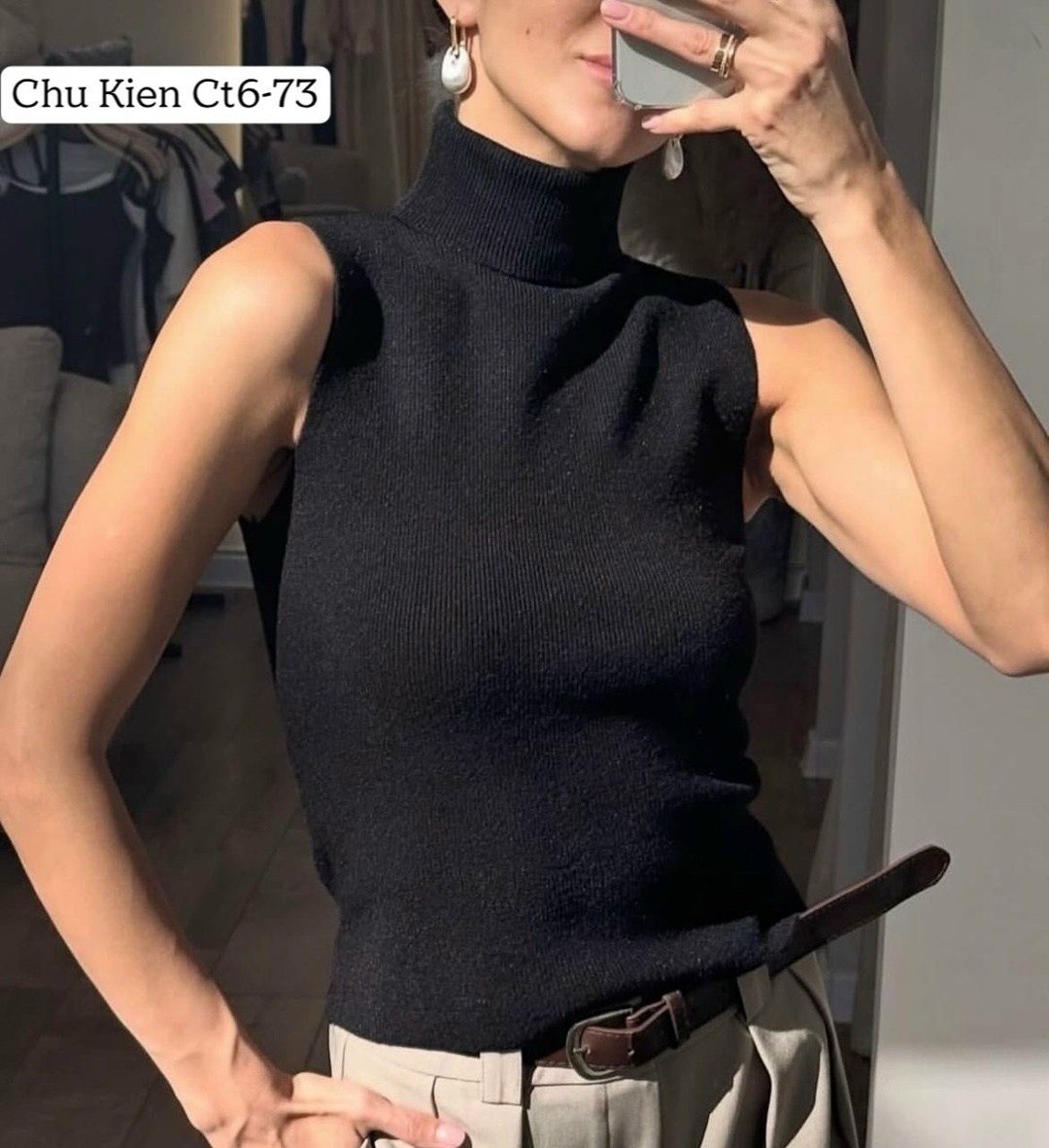 водолазка безрукавка,женские топы,водолазка с жилеткой,вязаные топы,майка топ вязаный с горлом под пиджак