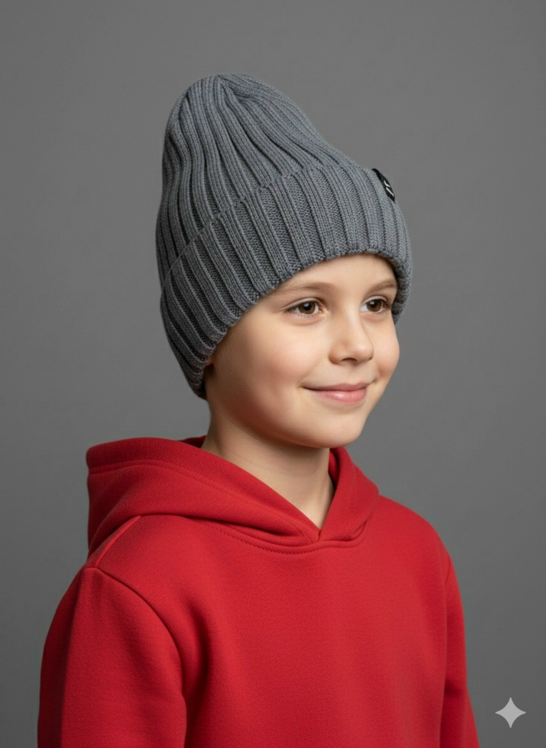 шапка зимняя для мальчика макс (цвет темно-серый),шапка для мальчика весна-осень саймон (цвет темно-серый),шапка для мальчиков,шапка детская для мальчиков lanacaps 31514104 цвет серый размер 58-60,шап