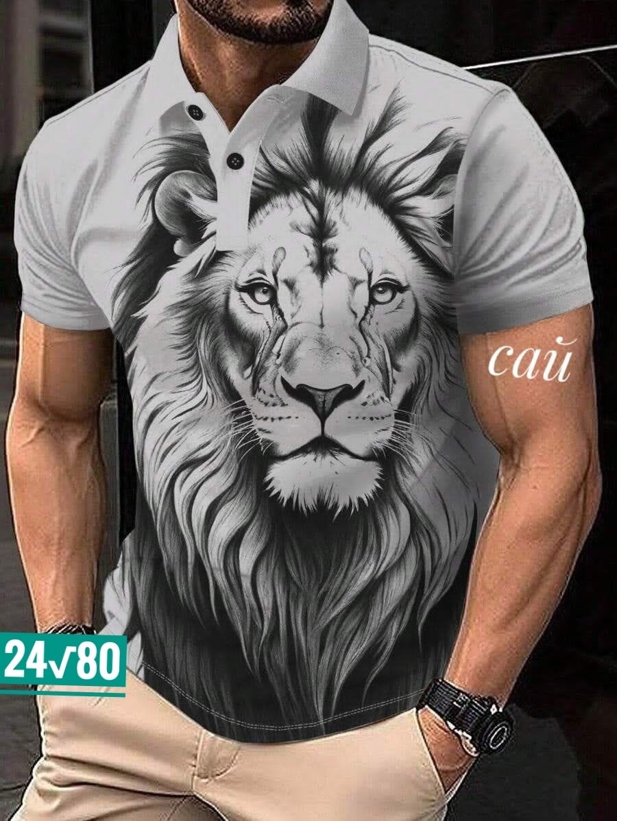 футболка для мужчин хб,мужская рубашка поло,футболка для мужественных образов с королем,футболки для мужчин,футболка поло мужская