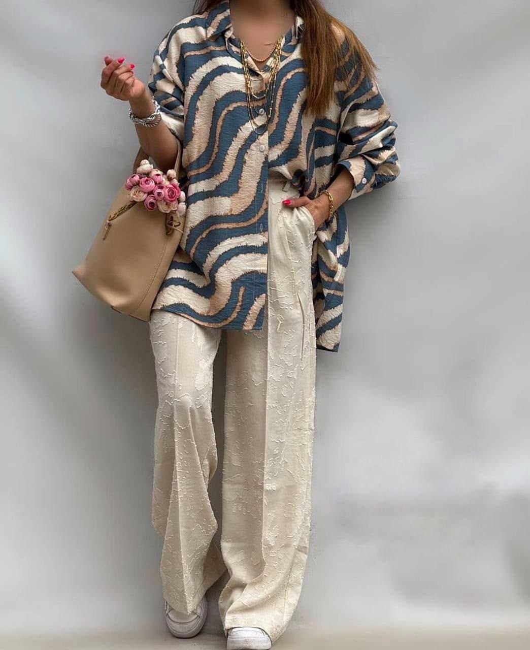 летние брючные костюмы,костюм с брюками,брюки палаццо льняные,стильная блуза,костюм женский