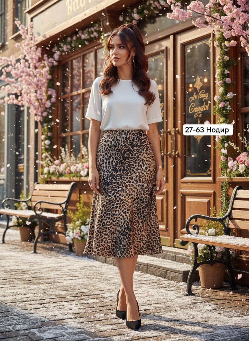 юбка леопард миди на резинке,леопардовая юбка,юбка женская,юбка женская с леопардовым принтом,юбка с леопардовым принтом