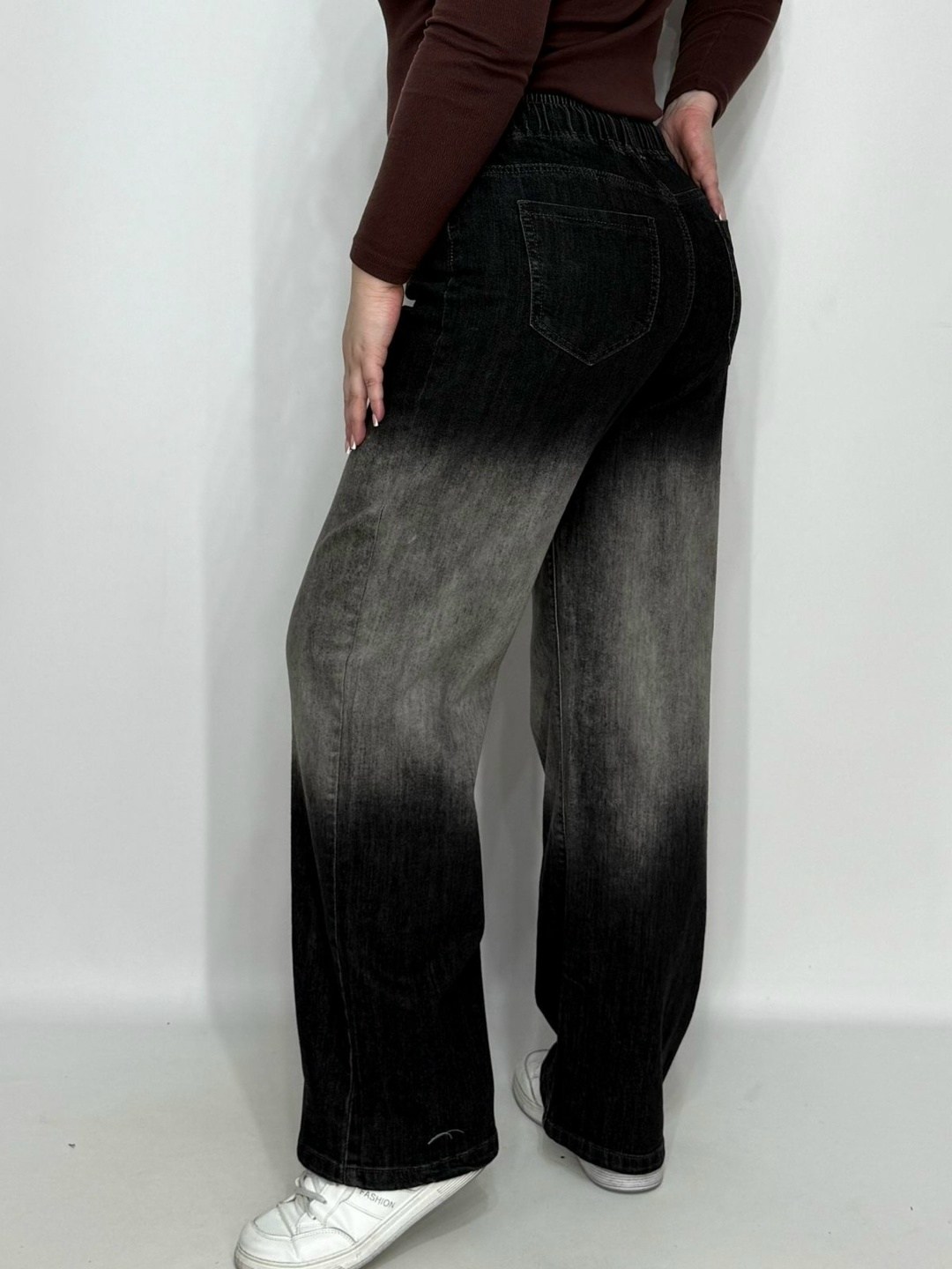 джинсы градиент,женские джинсы,широкие джинсы,джинсы брюки,джинсы мом