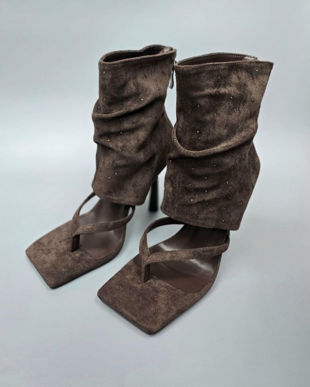 замшевые ботильоны,полусапожки замшевые женские зенден,ботильоны женские,замшевые сапоги,