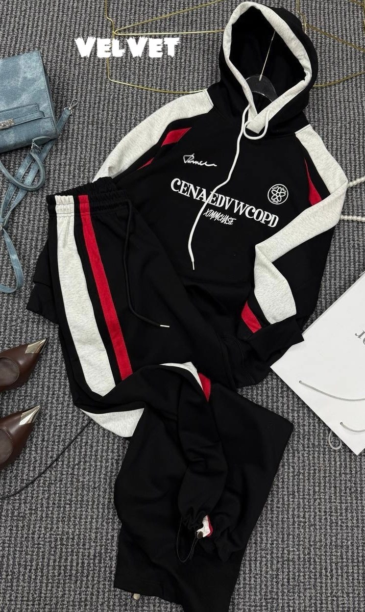 костюм спортивный,женский спортивный костюм из двух предметов,повседневный спортивный костюм,спортивный костюм женский,комплект одежды женский celine спортивный белый