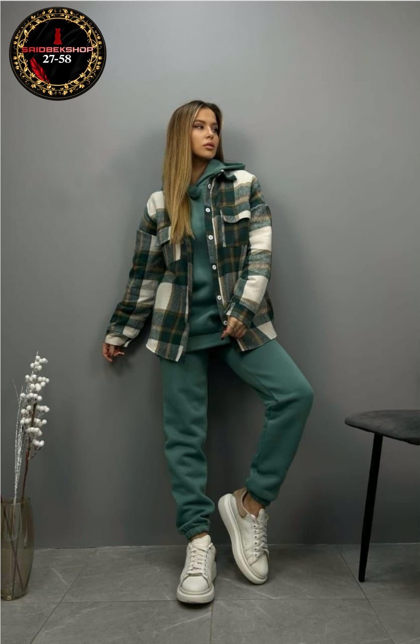 женский костюм на флисе,теплый костюм тройка,костюм тройка на флисе,теплая рубашка,женская рубашка