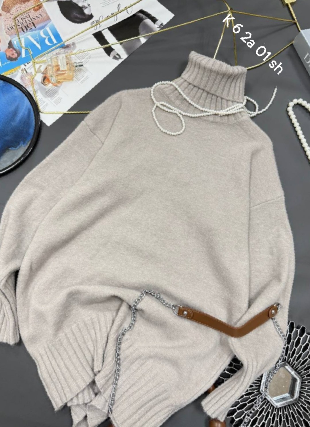 свитер женский с горлом,свитеры с горлом,джемпер свободного кроя,свитер женский оверсайз с горлом,свитер оверсайз с горлом легкий теплый vale vi