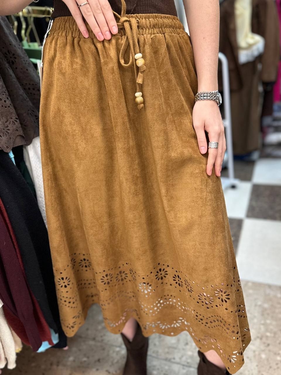 юбка вельветовая,замшевая юбка,юбка из искусственной замши,юбка замшевая миди,вельветовая юбка миди