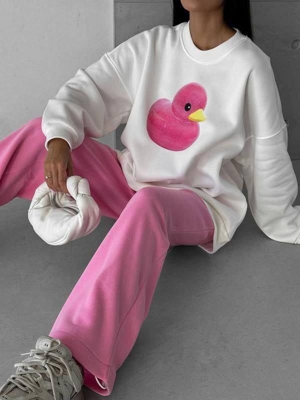 костюм худи,свитшот женская,cвитшот женский оверсайз,костюм оверсайз,свитшот розовый