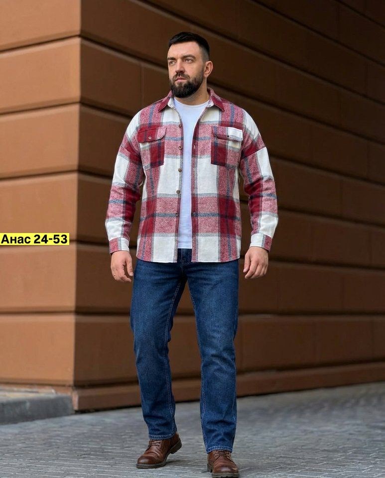 рубашка в клетку теплая h&h fashion,рубашка мужская,флисовая рубашка,рубашка мужская в клетку,рубашка мужская на флисе