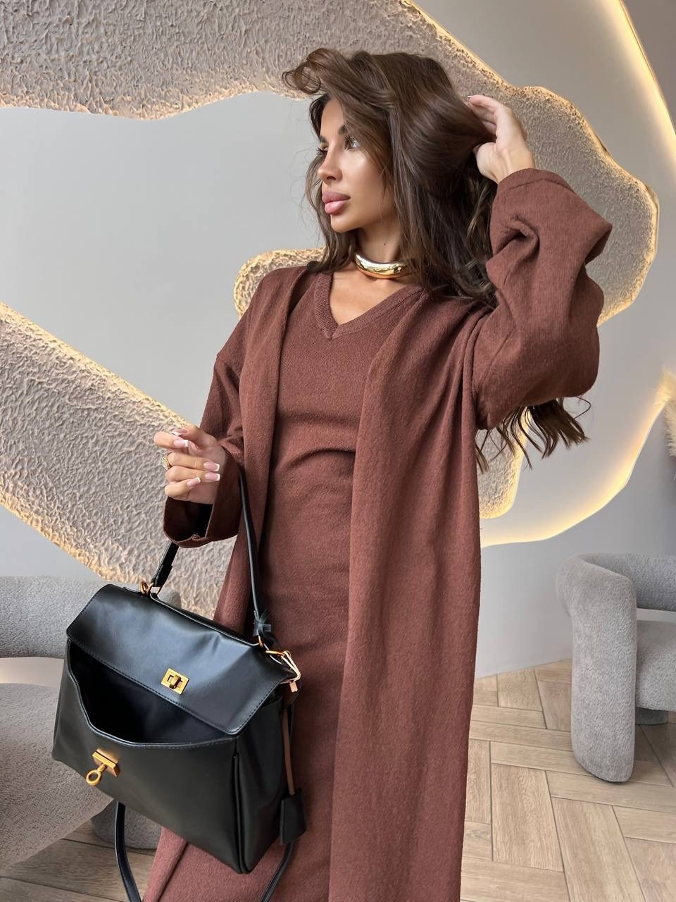 платье накидка,платье вязаное,платье с кардиганом,вязаное платье макси,платье вязаное длинное