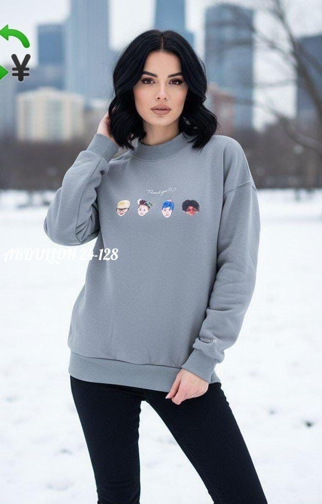 бежевый свитшот,свитшот женский,толстовки свитшот,повседневный джемпер,джемпер бежевый