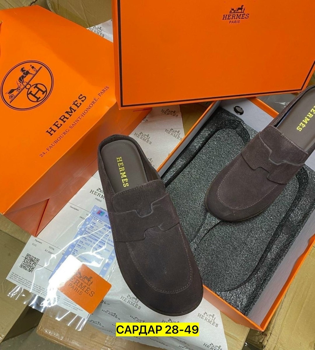 hermes,,лоферы hermes,мюли hermes,тапочки hermes женские