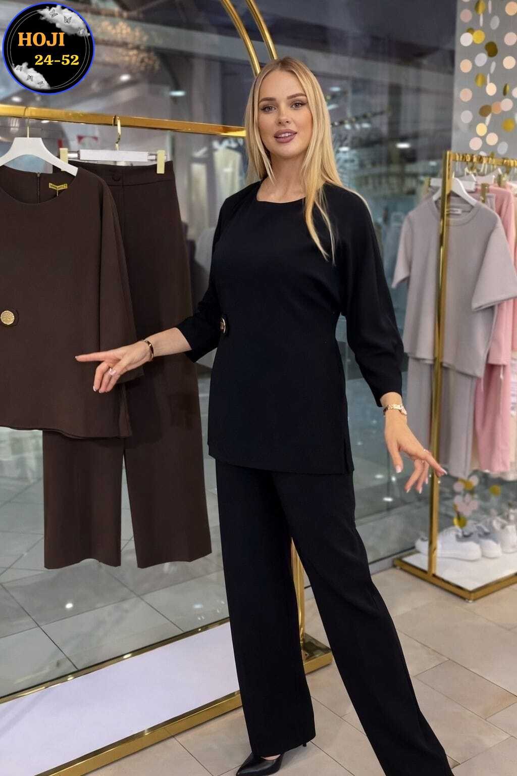костюм брючный женский,костюм с брюками палаццо,костюм с брюками,костюм с брюками трикотажный,трикотажный брючный костюм