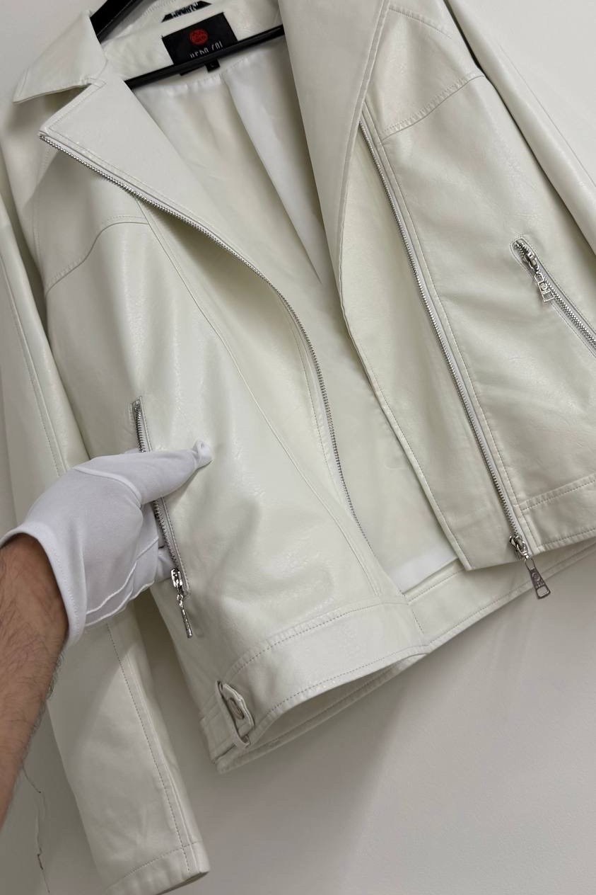 женская куртка из искусственной кожи,кожаная куртка женская,косуха куртка,белая кожаная куртка,женская байкерская куртка из искусственной кожи