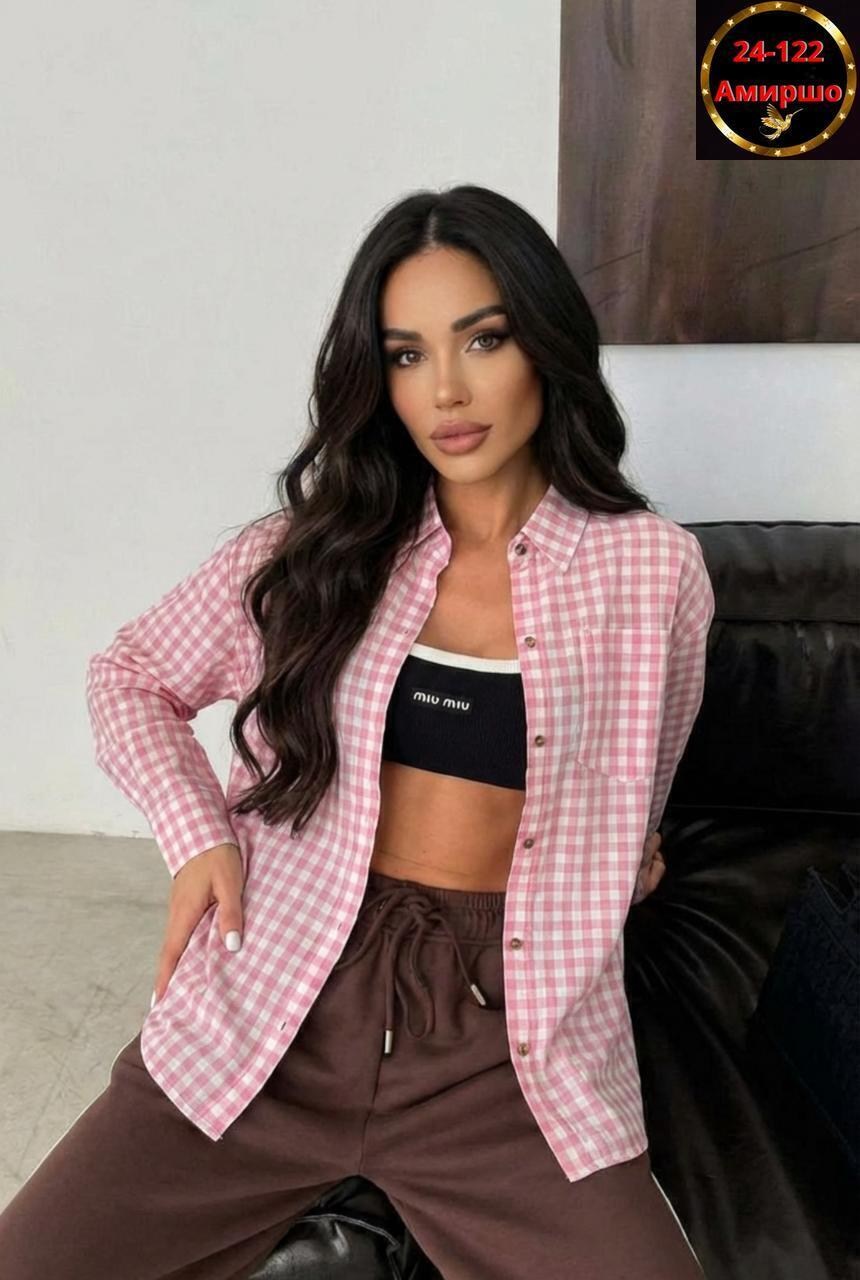 женская рубашка,повседневная рубашка,рубашка в клетку женская,рубашка оверсайз в клетку,рубашка