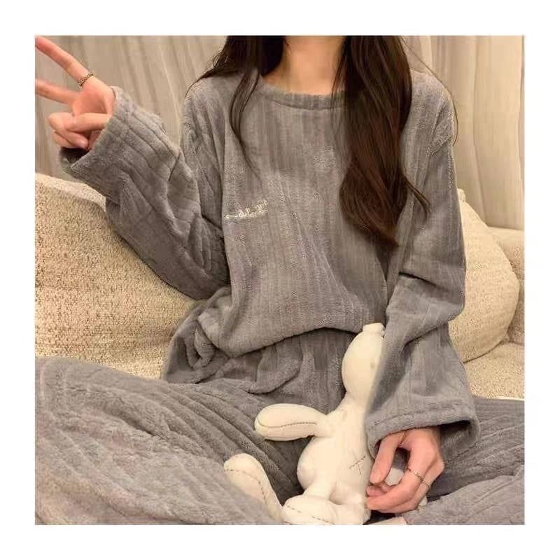 теплая пижама,милая пижама,пижама домашний одежда,теплая пижама женская,женская пижама с длинными рукавами