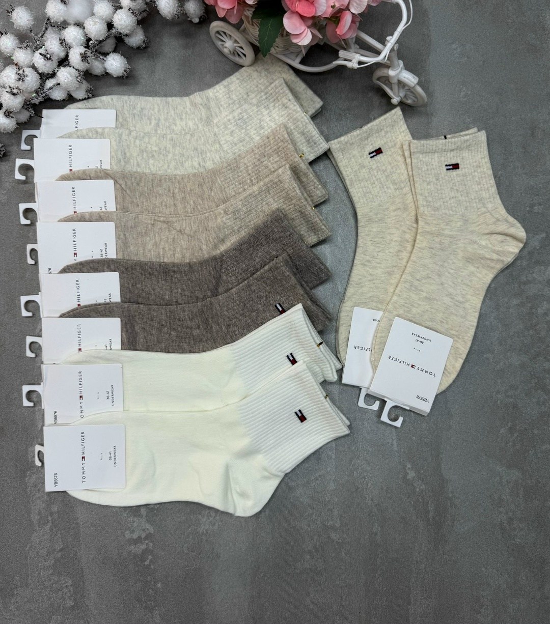 носки томми хилфигер,женские носки,мужские носки,носки женские 10 пар,комплект носки женские