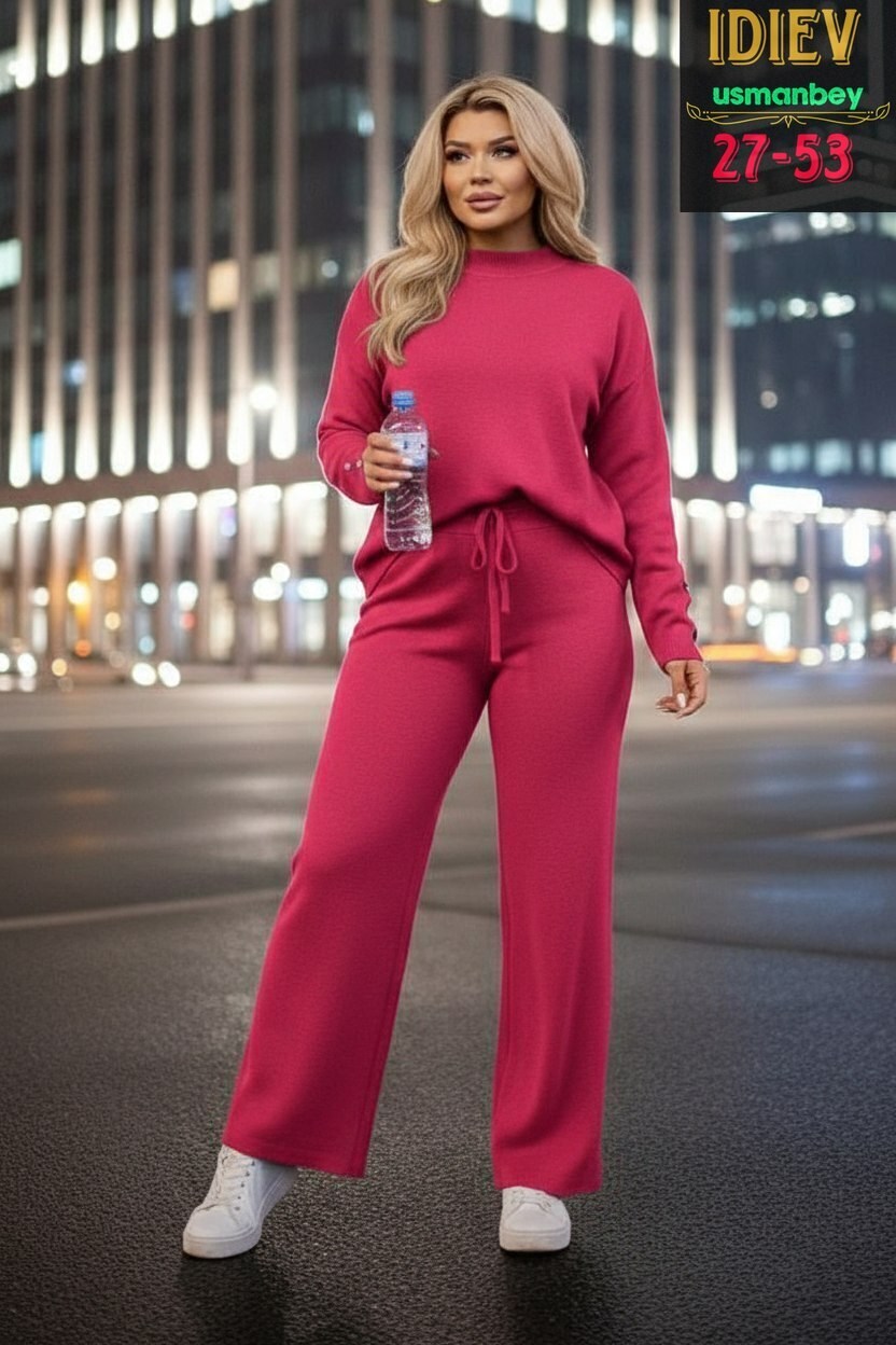 трикотажный костюм,костюм с брюками,трикотажные костюмы женские,вязаный костюм,женские костюмы
