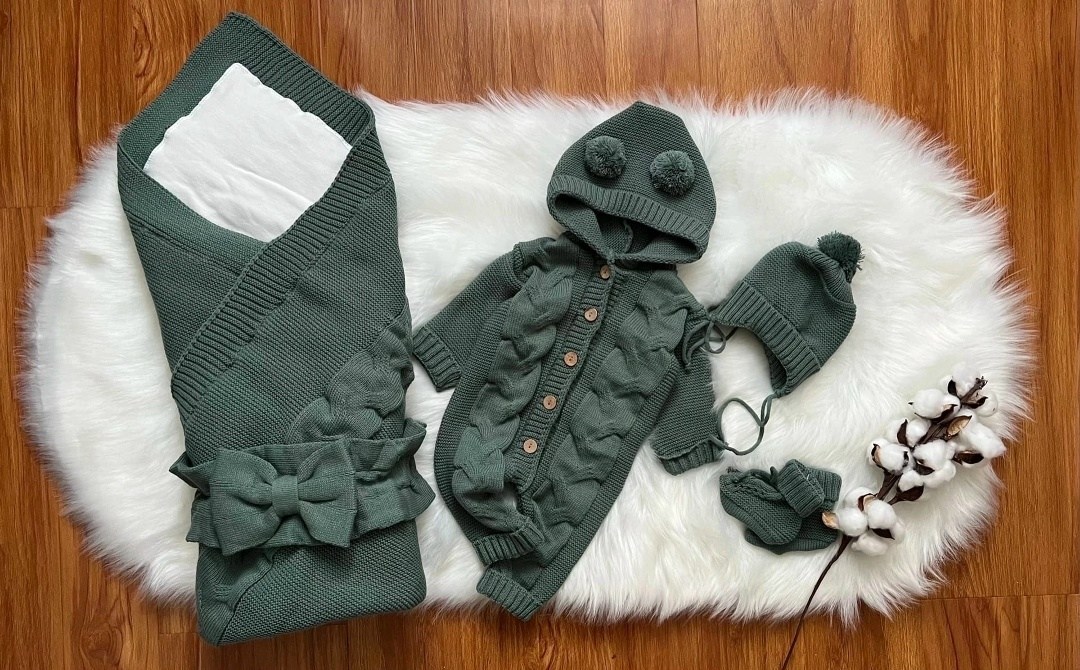 комплект на выписку для новорожденных,вязаный комплект на выписку,комплект на выписку тося&бося новорожденные,комплект на выписку вязаный 5 предметов молочный,комплект на выписку для новорожденного