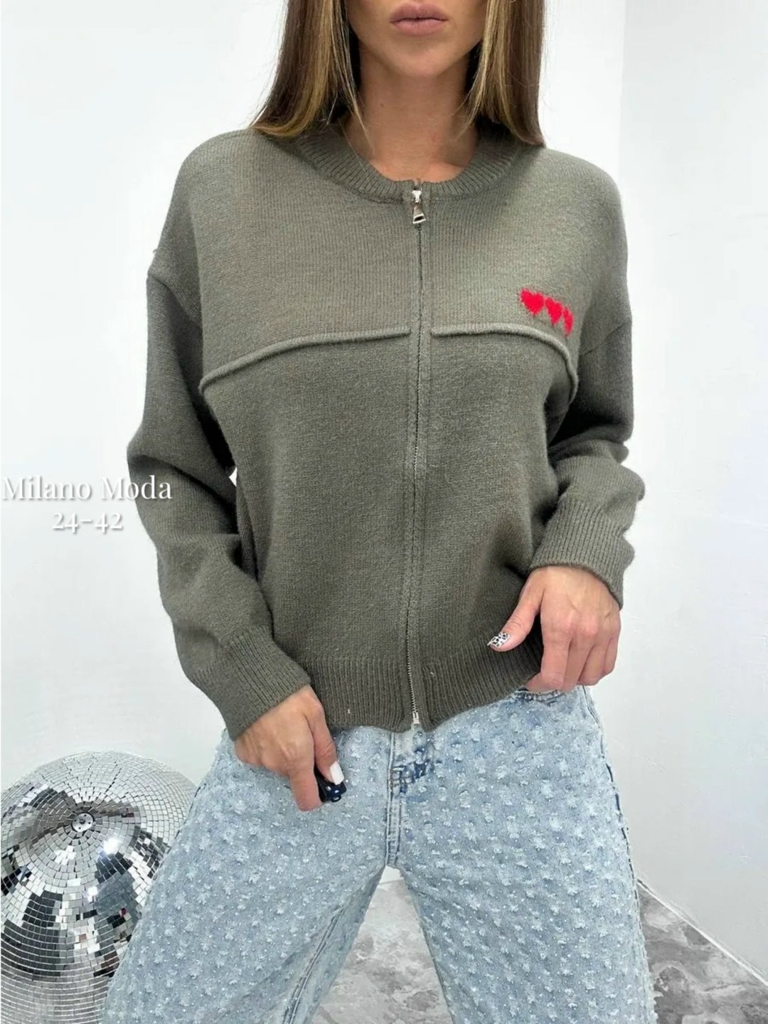 кардиган на молнии вязаный,свитера женские,женская кофта,стильный свитер,кофта кардиган