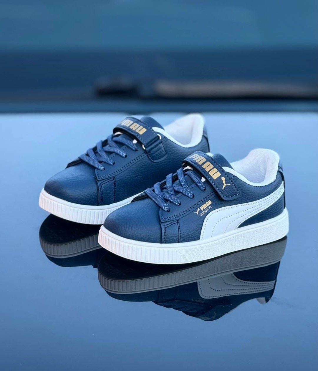 кроссовки puma,,спортивные кроссовки,детские кроссовки rickie puma темно-синий,puma smash v 2