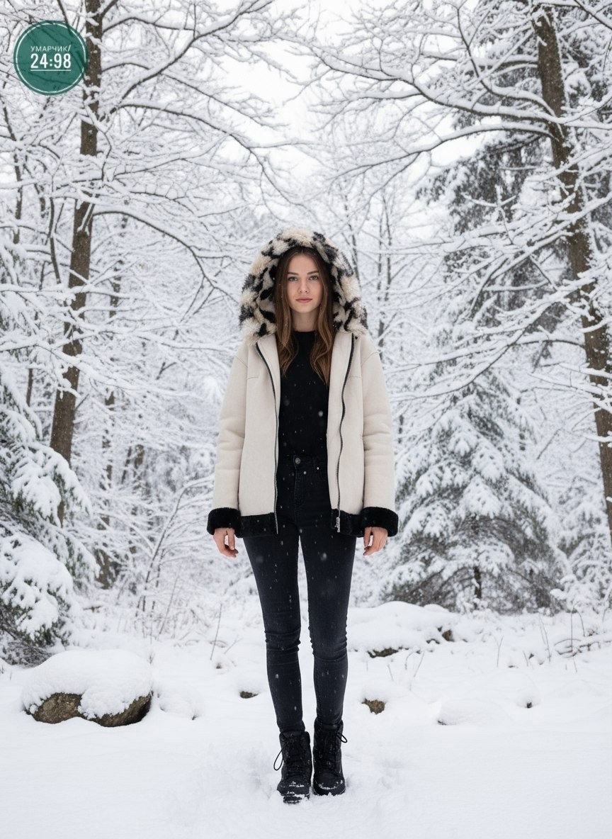 дубленка авиатор снежная королева,женская дубленка,дубленка зимняя,куртка дубленка,дублёнка зимняя с капюшоном короткая dea bella